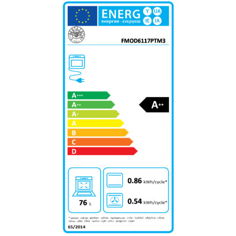 BERTAZZONI FMOD6 11 7P T M3 BRONZO Ηλεκτρικός Φούρνος Άνω Πάγκου 76lt 60cm